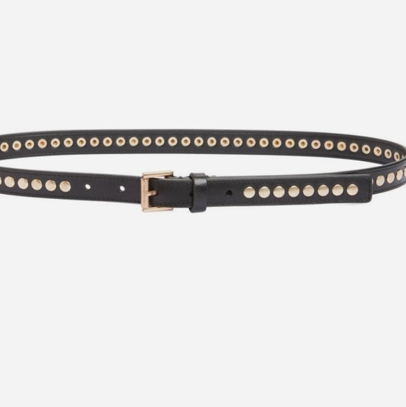 All Saints | Accessories | All Saints Flat Stud Leather Belt  display picture 1